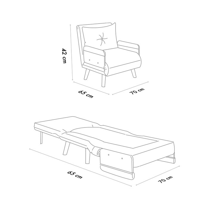 Atelier Del Sofa Cosmo Single - Teddy Fabric-White